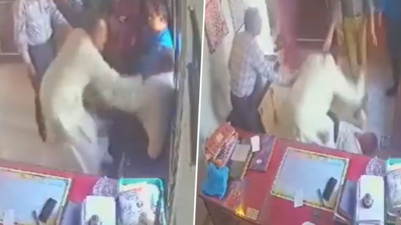 Bharuch Shocker: स्कूल बना जंग का मैंदान! पढ़ाने को लेकर प्रिंसिपल ने खोया आपा, ऑफिस में ही कर दी शिक्षक की पिटाई, भरूच के जंबूसर में नवयुग स्कूल की घटना(Watch Video)
