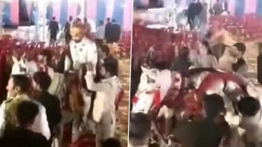 Sudden Death Caught on Camera: शादी के स्टेज पर पहुंचने से पहले दूल्हे की मौत, मातम में बदला जश्न; मध्य प्रदेश के श्योपुर की घटना