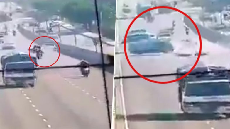 Delhi Meerut Expressway Accident: दिल्ली मेरठ एक्सप्रेसवे पर भयानक हादसा! रॉन्ग साइड से आ रहे कार चालक ने कई वाहनों को मारी टक्कर (Watch Video )