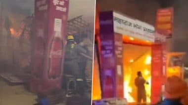 Maha Kumbh Fire: महाकुंभ मेला क्षेत्र के सेक्टर 23 में लगी आग, फायर ब्रिगेड ने पाया काबू; VIDEO