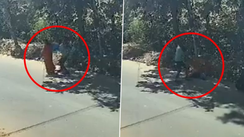 Chain Snatching Caught on Camera: हैदराबाद में अकेली महिला का पीछा कर आदमी सोने की चेन छिनकर भागा, देखें वीडियो