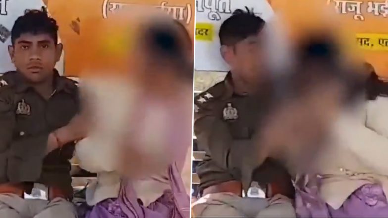 VIDEO: शराब के नशे में दरोगा भूले वर्दी की इज्जत, बस स्टॉप पर पत्नी संग की अश्लील हरकतें, एसपी ने किया सस्पेंड, कासगंज का वीडियो हुआ वायरल