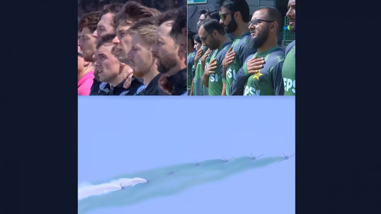 Pakistan Air Force Air Show During PAK vs NZ Match: कराची में पाकिस्तान एयर फोर्स का शानदार एयर शो, राष्ट्रपति आसिफ अली जरदारी भी रहे मौजूद, देखें तस्वीरें और वीडियो