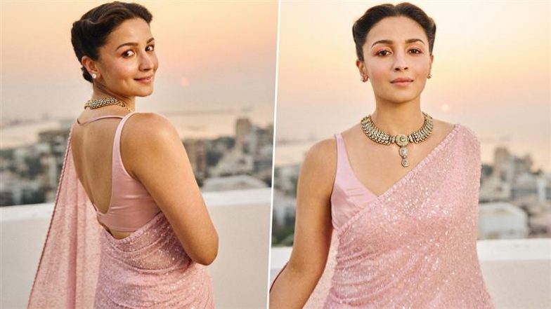Alia Bhatt ने Aadar Jain की शादी की तस्वीरें कीं शेयर, साड़ी में दिखीं एक्ट्रेस की दिलकश अदाएं (View Pics)