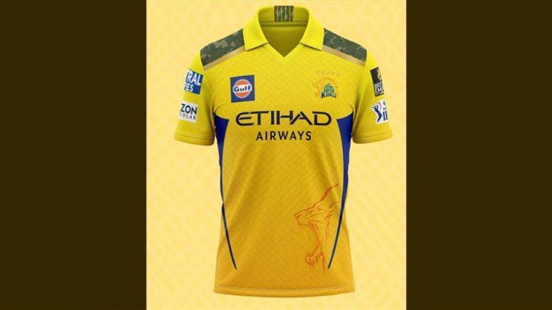 CSK Launch Official Match Jersey For IPL 2025: चेन्नई सुपर किंग्स ने आईपीएल के लिए लॉन्च की ऑफिसियल मैच जर्सी; यहां जानें कैसे खरीदें इंडियन प्रीमियर लीग सीजन 18 से पहले MS धोनी के नाम वाली किट
