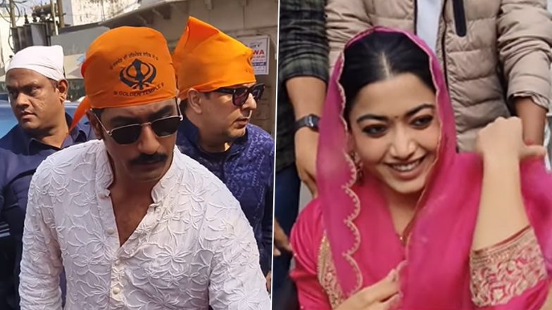 Vicky-Rashmika Seek Blessings at Golden Temple: विक्की कौशल और रश्मिका मंदाना ने 'छावा' की सफलता के लिए स्वर्ण मंदिर में टेका मत्था, सोशल मीडिया पर वायरल हुआ वीडियो (Watch Video)