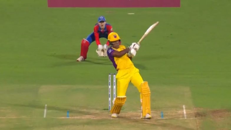 DC W vs UPW W, 8th Match Scorecard: आठवें मुकाबले में यूपी वारियर्स ने दिल्ली कैपिटल्स को दिया 178 रनों का लक्ष्य, चिनेले हेनरी ने महज 23 गेंदों पर जड़ा 62 रन; यहां देखें पहली इनिंग का स्कोरकार्ड