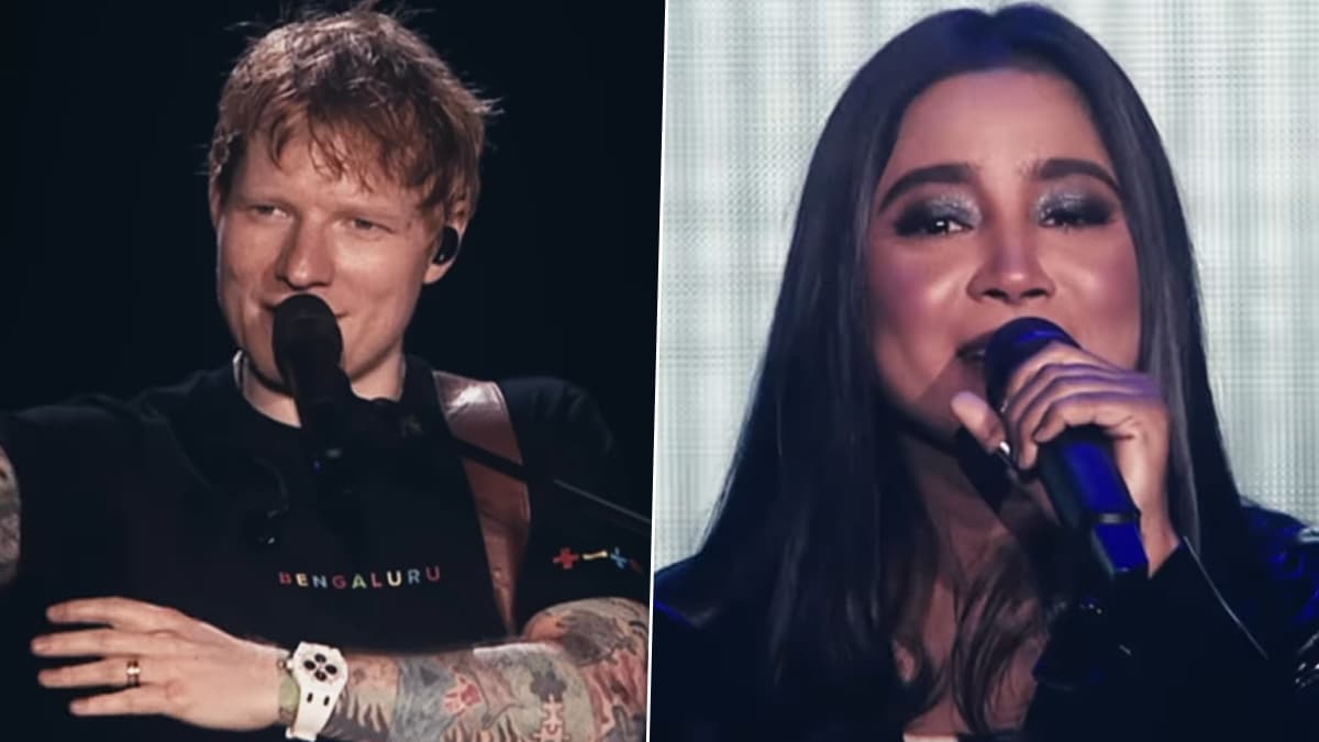 Ed Sheeran Sings in Telugu: बेंगलुरु कंसर्ट में एड शीरन ने शिल्पा राव के साथ गाया तेलुगु गाना 'चुट्टमल्ले'! (Watch Video)