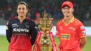 RCB W vs GG W WPL 2025 Live Streaming: महिला प्रीमियर लीग के 12वें मुकाबले में रॉयल चैलेंजर्स बेंगलुरु और गुजरात जायंट्स के बीच मुकाबला, जानें कब-कहां और कैसे देखें लाइव प्रसारण