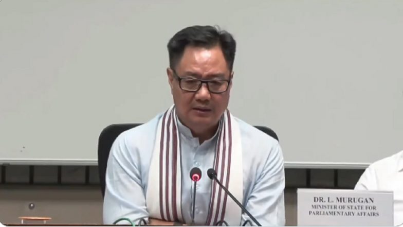 &lsquo;जब रावण ने लक्ष्मण रेखा पार की, तो लंका जल गई&rsquo;, ऑपरेशन सिंदूर पर संसद में चर्चा को लेकर बोले किरेन रिजिजू