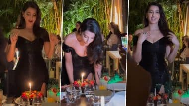 Nora Fatehi Birthday: नोरा फतेही ने स्टाइल में मनाया अपना बर्थडे, जमकर झूमीं और फैंस के साथ शेयर किए खास पल (Watch Video)