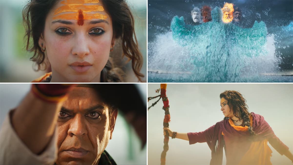 'Odela 2' Teaser Unveiled at Maha Kumbh Mela: 'ओडेला 2' का टीजर महाकुंभ मेले में हुआ लॉन्च, तमन्ना भाटिया बनीं शिवा शक्ति (Watch Video)