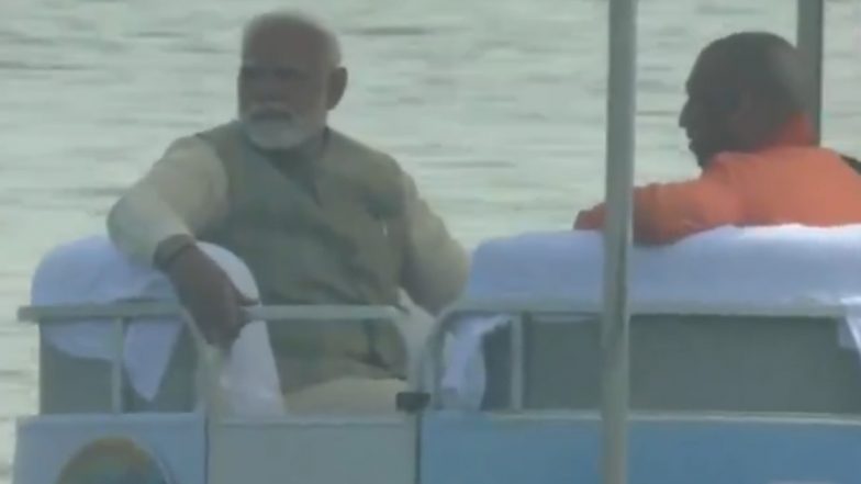 PM Modi MahaKumbh Visit: प्रधानमंत्री नरेंद्र मोदी पहुंचे प्रयागराज, गंगा में लगाएंगे आस्था की डूबकी (Watch Video)