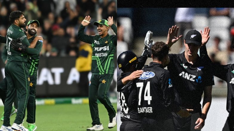 PAK vs NZ 1st ODI Tri-Series 2025 Live Toss & Scorecard: न्यूज़ीलैंड ने टॉस जीतकर बल्लेबाजी का किया फैसला, पाकिस्तान पहले करेगी गेंदबाजी, यहां देखें प्लेइंग इलेवन समेत लाइव स्कोरकार्ड