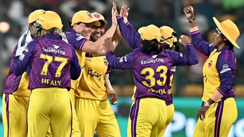 DC W vs UPW W, WPL 2025 Scorecard: यूपी वारियर्स ने दिल्ली कैपिटल्स को दिया 167 रनों का लक्ष्य, किरण नवगिरे ने ठोकी ताबड़तोड़ अर्धशतक, यहां देखें पहली पारी का स्कोरकार्ड