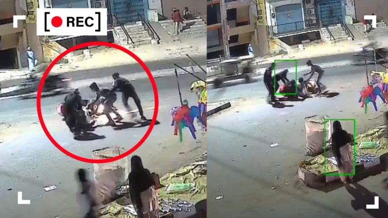 VIDEO: कैमरे के सामने कांड! आंख में मिर्ची डालकर बदमाशों ने लूटा 25 लाख का सोना और स्कूटी, वीडियो वायरल
