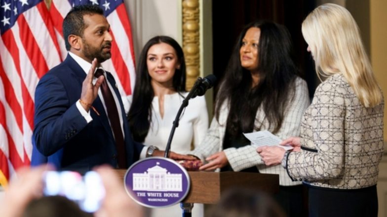 Kash Patel Bhagavad Gita Oath: भगवद गीता पर हाथ रखकर काश पटेल ने ली FBI डायरेक्टर पद की शपथ, व्हाइट हाउस में दिखी भारतीय परंपरा की झलक