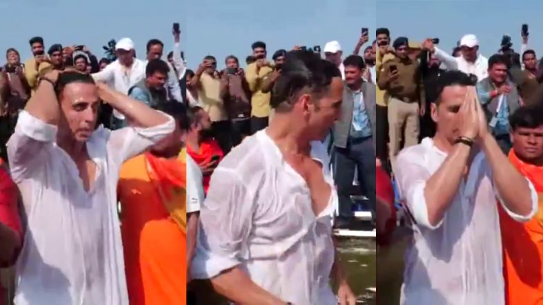 VIDEO: प्रयागराज महाकुंभ पहुंचे बॉलीवुड अभिनेता अक्षय कुमार, त्रिवेणी संगम में लगाई आस्था की डुबकी