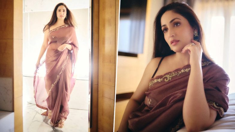 Yami Gautam ने साड़ी में शेयर की स्टनिंग तस्वीरें, एक्ट्रेस की दिलकश अदाओं ने फैंस के उड़ाए होश (View Pics)