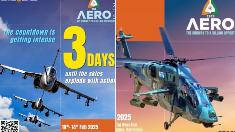 Aero India 2025: एयरो इंडिया 2025 से पहले बेंगलुरु में ट्रैफिक प्लान जारी, जानें कौन से रूट रहेंगे बंद? रिहर्सल का VIDEO भी देखें