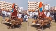 Woman Dancing Atop Tied Camel: राजस्थान में चारपाई से बंधे ऊंट पर चढ़कर महिला के नाचने का वीडियो वायरल, भड़के नेटीजेंस