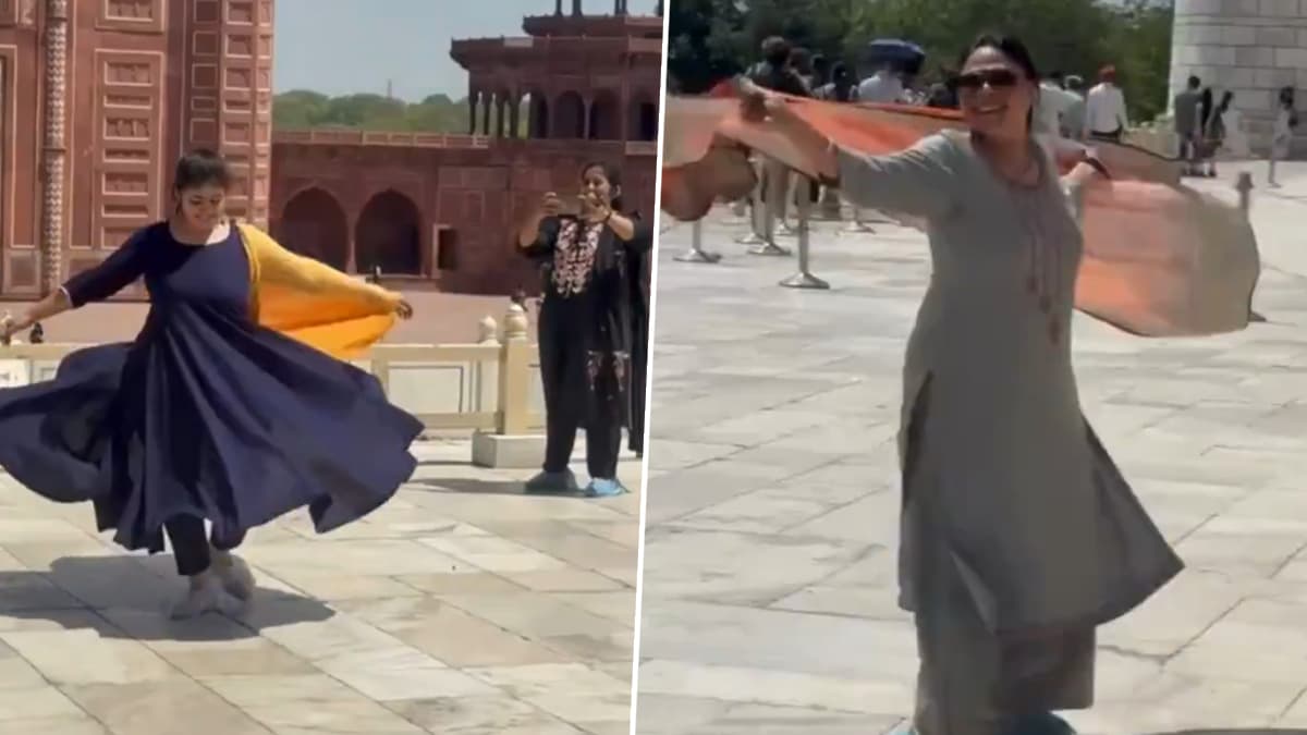 VIDEO: CISF और एएसआई की लापरवाही आई सामने! ताजमहल के गुम्बद पर डांस करते हुए महिला पर्यटकों ने बनाई रील, सुरक्षा पर उठे सवाल