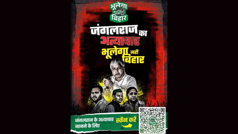'Poster War' in Bihar: जदयू के पोस्टर में राजद पर निशाना, स्कैनर से खुलेगा शासनकाल का सच