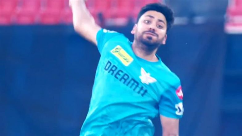 SRH vs LSG, IPL 2025: सनराइजर्स हैदराबाद के खिलाफ मैच से पहले आवेश खान ने की नेट्स में बहाया पसीना, देखें वीडियो