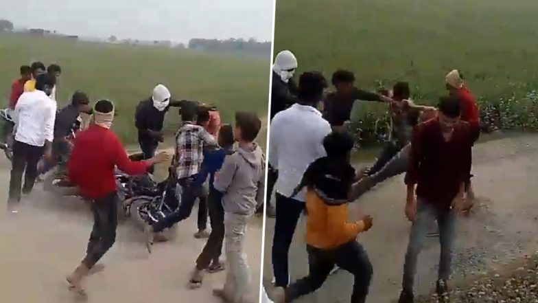 Youth Assaulted in Maharajganj: उत्तर प्रदेश में चरम पर गुंडागर्दी! बारात से लौट रहे युवक के साथ एक दर्जन बदमाशों ने की मारपीट, महाराजगंज का वीडियो आया सामने (Watch Video)