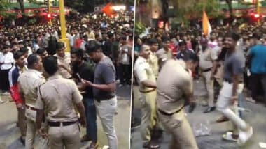 Pune Viral Video: चैंपियंस ट्रॉफी में भारत की जीत के बाद जश्न के दौरान एफसी रोड पर पुलिस ने नशे में धुत युवक को लाठियों से पीटा