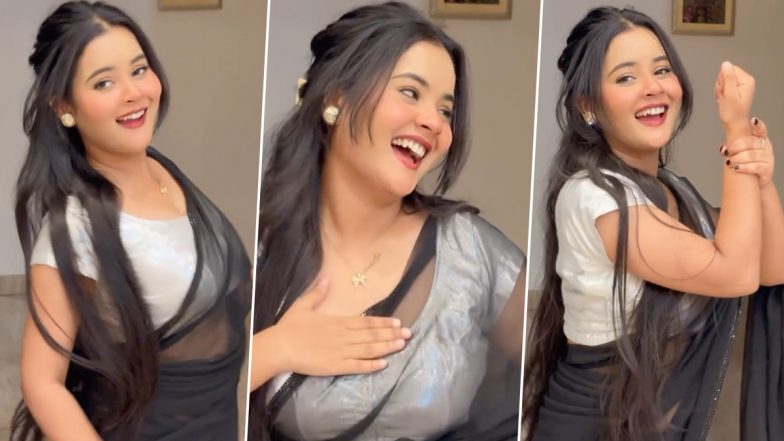 Gungun Gupta Dance Video: गुनगुन गुप्ता ने ब्लैक ट्रांसपैरेंट साड़ी में मटकाई जबरदस्त कमर, अपने डांस से लगाई आग