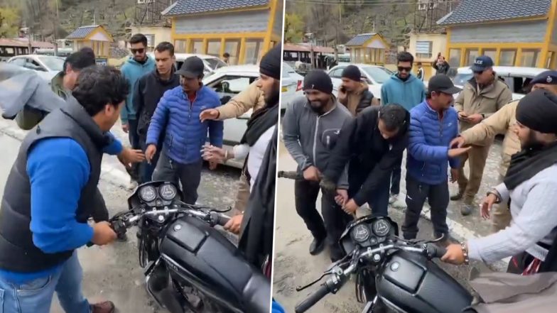 VIDEO: बाइक पर भिंडरावाले का झंडा लगाने पर बवाल, लोगों ने बीच सड़क पर फाड़ी तस्वीर; हिमाचल प्रदेश के मनाली की घटना