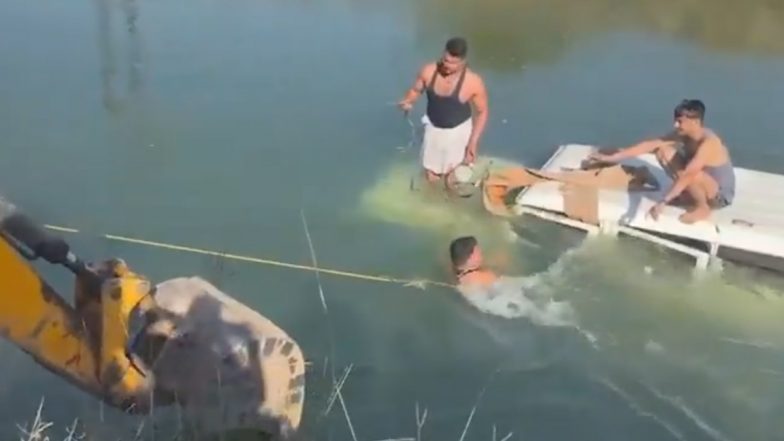 VIDEO: ग्वालियर जिले के डबरा में बड़ा हादसा! तेज रफ़्तार कार नहर में गिरी, सभी हुए लापता, तलाश में जुटा प्रशासन