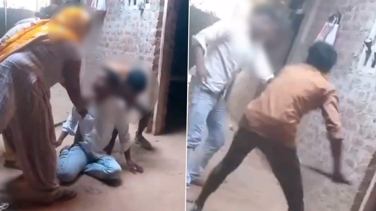 उन्नाव के एक गांव में प्रेमिका से मिलने गए युवक की परिजनों ने की पिटाई, वीडियो आया सामने 