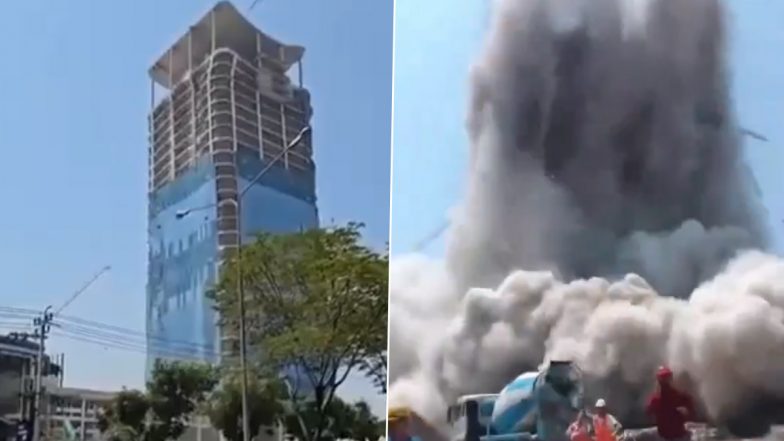 Myanmar &amp; Thailand Earthquake: म्यांमार और थाईलैंड में भूकंप से भारी तबाही! निर्माणाधीन इमारत ढहने से एक मजदूर की मौत 40 मलबे में फंसे; बैंकॉक को इमरजेंसी जोन घोषित (Watch Video)