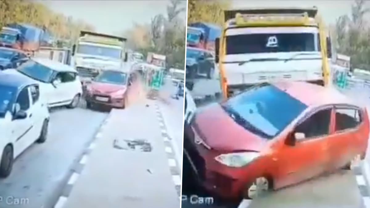 Deharadun Road Accident: टोल प्लाजा पर तेज रफ्तार डंपर ने मारी कई वाहनों को टक्कर, 2 की हुई मौत, देहरादून के लच्छीवाला की घटना (Watch Video)