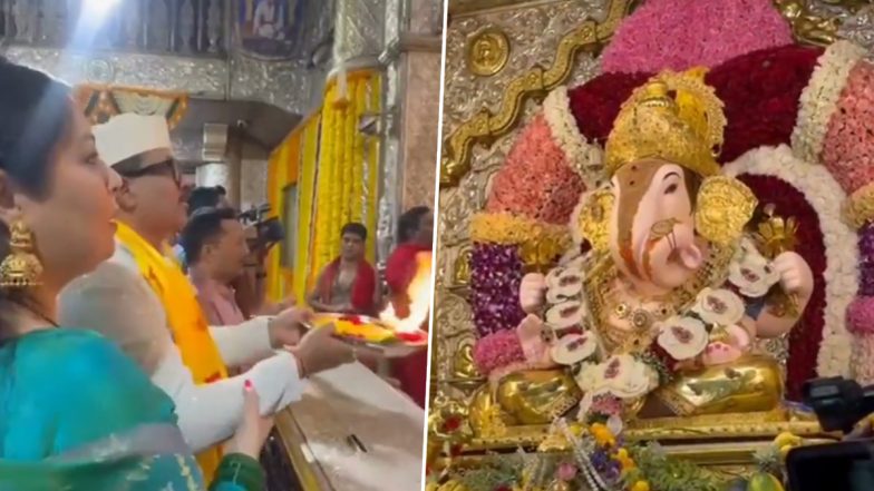 VIDEO: पुणे के CP अमितेश कुमार ने श्रीमंत दगडूशेठ गणपति मंदिर में की आरती, गुडीपाडवा की सभी को दी बधाई