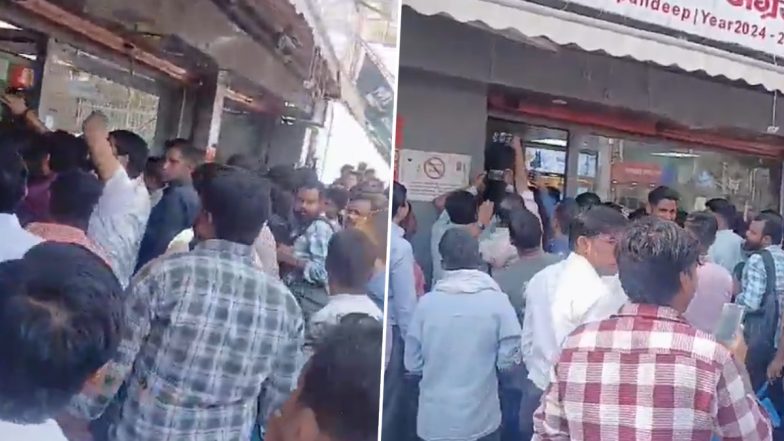 VIDEO: एक शराब की बोतल के साथ दूसरी फ्री का ऑफर, दुकानों के बाहर लगी लोगों की भीड़, नोएडा से वीडियो आया सामने