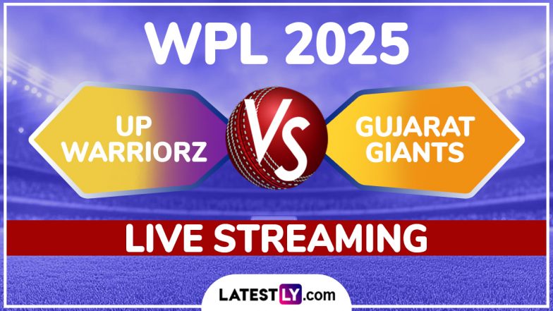 UPW-W vs GG-W WPL 2025 Live Streaming: महिला प्रीमियर लीग में दीप्ती शर्मा की यूपी वारियर्स से भिड़ेगी एशले गार्डनर की गुजरात जायंट्स, जानिए कब, कहां और कैसे देखें लाइव मैच का प्रसारण