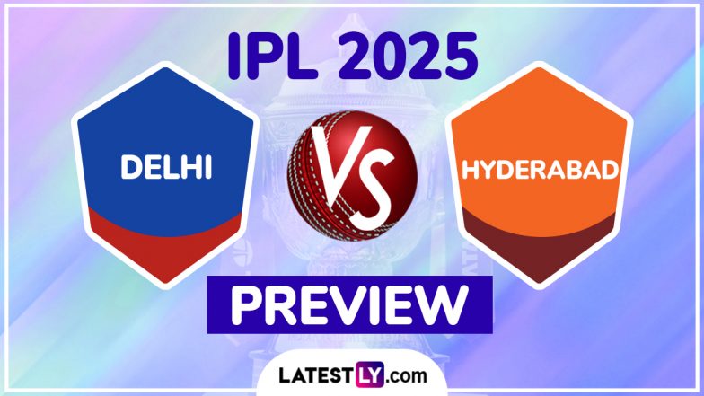 DC vs SRH IPL 2025 Preview: दिल्ली कैपिटल्स बनाम सनराइजर्स हैदराबाद इंडियन प्रीमियर लीग मुकाबले से पहले जानें हेड टू हेड रिकॉर्ड्स, मिनी बैटल और स्ट्रीमिंग समेत सारे डिटेल्स