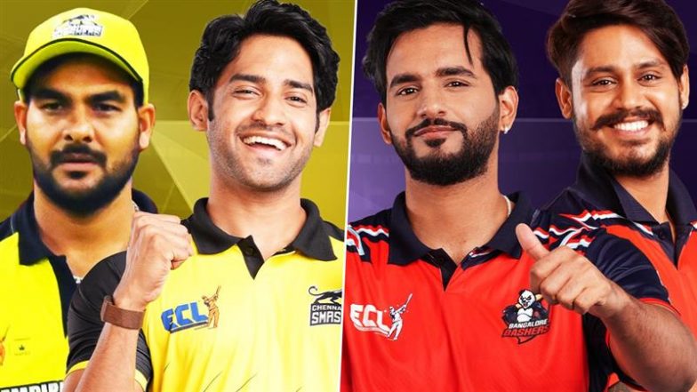 Bangalore Bashers vs Chennai Smashers ECL Final Live Streaming: एंटरटेनर क्रिकेट लीग में&nbsp;बैंगलोर बैशर्स बनाम चेन्नई स्मैशर्स होगा&nbsp;कड़क मुकाबला, यहां जानें कैसे देखें लाइव प्रसारण