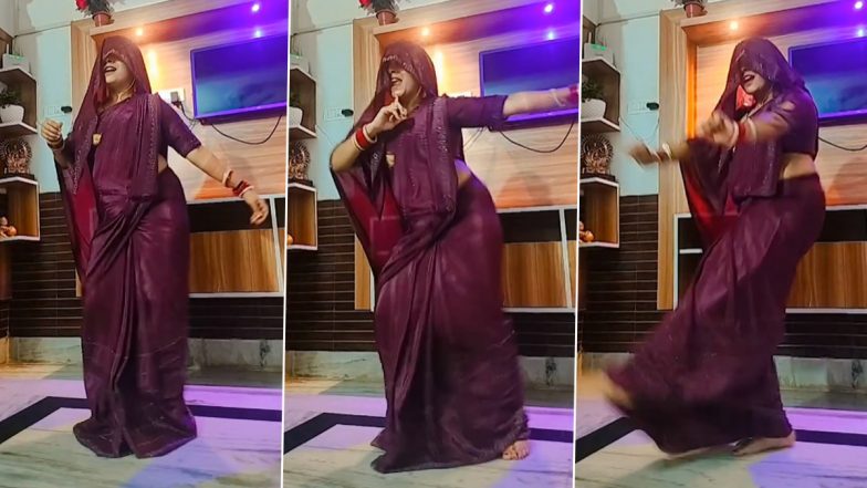 Desi Bhabhi Dance: देसी भाभी ने घूंघट में हरियाणवी गाने पर मटकाई जबरदस्त कमर, अपने डांस से लगाई आग