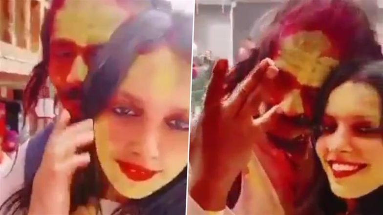 Saurabh Rajput Murder Case: मेरठ हत्याकांड के कुछ दिनों बाद आरोपी मुस्कान रस्तोगी और साहिल गुप्ता एक साथ होली मनाते दिखे (देखें वीडियो)
