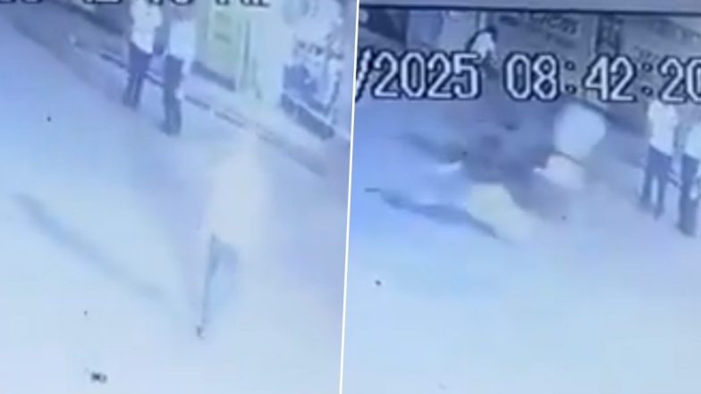 Kannauj Hit and Run: यूपी में सड़क पार करते समय तेज रफ्तार स्कूटर की टक्कर से बुजुर्ग हवा में उछला, सीसीटीवी वीडियो आया सामने