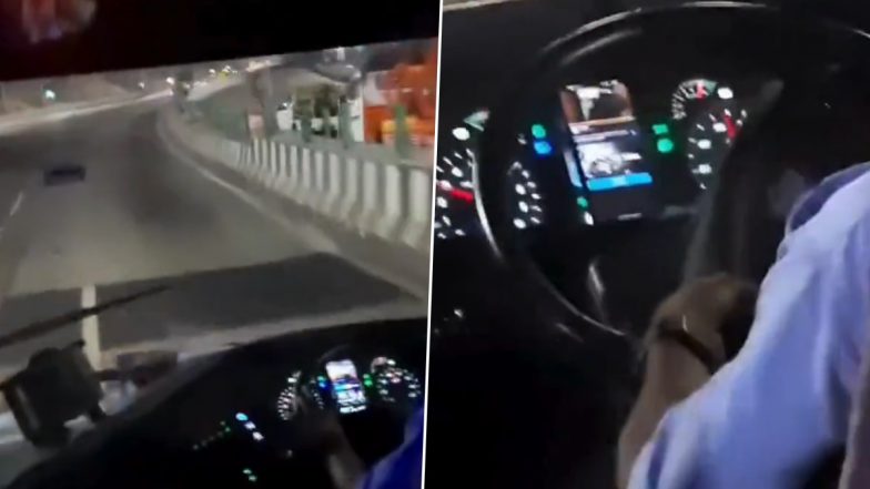 Bus Driver Video: दादर से स्वारगेट जानेवाली शिवनेरी बस में ड्राइवर की लापरवाही! गाड़ी चलाते समय देख रहा था क्रिकेट, हुआ सस्पेंड