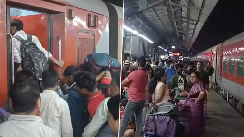 VIDEO: नई दिल्ली रेलवे स्टेशन पर भारी भीड़, ट्रेन लेट होने से बिगड़े हालात; रेल मंत्रालय ने कहा, 'भगदड़ जैसी स्थिति नहीं'