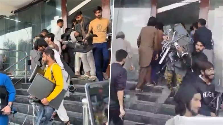 Pakistan: इस्लामाबाद में FIA की कार्रवाई के बाद स्थानीय लोगों ने कथित घोटाला केंद्र से लैपटॉप और अन्य तकनीकी उपकरण लूटे (देखें वीडियो)