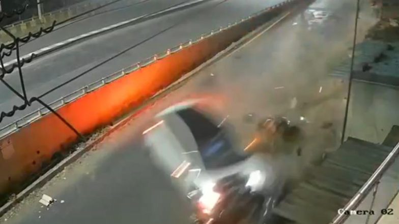 Kolhapur Horrific Car Accident: तेज रफ्तार कार ने 9 गाड़ियों को मारी टक्कर, ड्राइवर की मौत; पुलिस ने जताई हार्ट अटैक की आशंका (Watch Video)