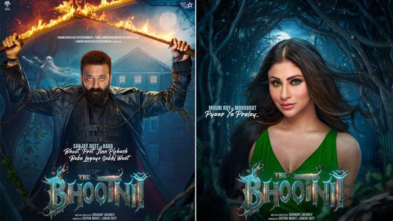Bhootnii: संजय दत्त की हॉरर फिल्म 'भूतनी' के पोस्टर हुए जारी, कल सामने आएगा ट्रेलर (View Posters)
