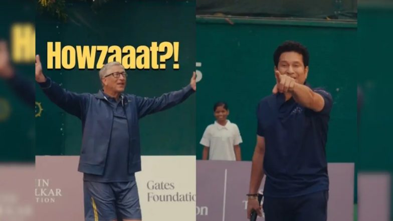 Sachin Tendulkar And Bill Gates Video: सचिन तेंदुलकर ने बिल गेट्स के साथ 'क्रेनिस' खेला, सोशल मीडिया पर वायरल हुआ वीडियो